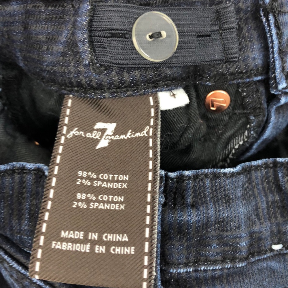 7 For All Mankind Girls Jeans 4T - Picture 5 of 6